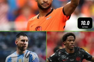 加克波获评whoscored10分比肩梅西、戴维,此前3届世界杯共3人配图