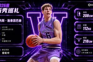 最后一位乐透秀！NBA选秀大会：黄蜂在第14顺位选中施泰因巴赫配图
