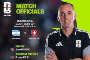 FIFA官方：皮涅罗＆葡萄牙裁判组执法世界杯1/4决赛阿根廷vs瑞士配图